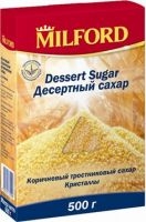 Сахар МИЛФОРД десертный коричневый тростниковый б/к 500г