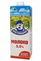 Молоко ПРОСТОКВАШИНО 3.2% ультрапаст.т/п 950мл/12/